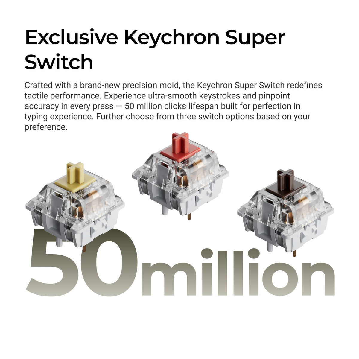 Keychron Super switches used in the C1 Pro 8K
