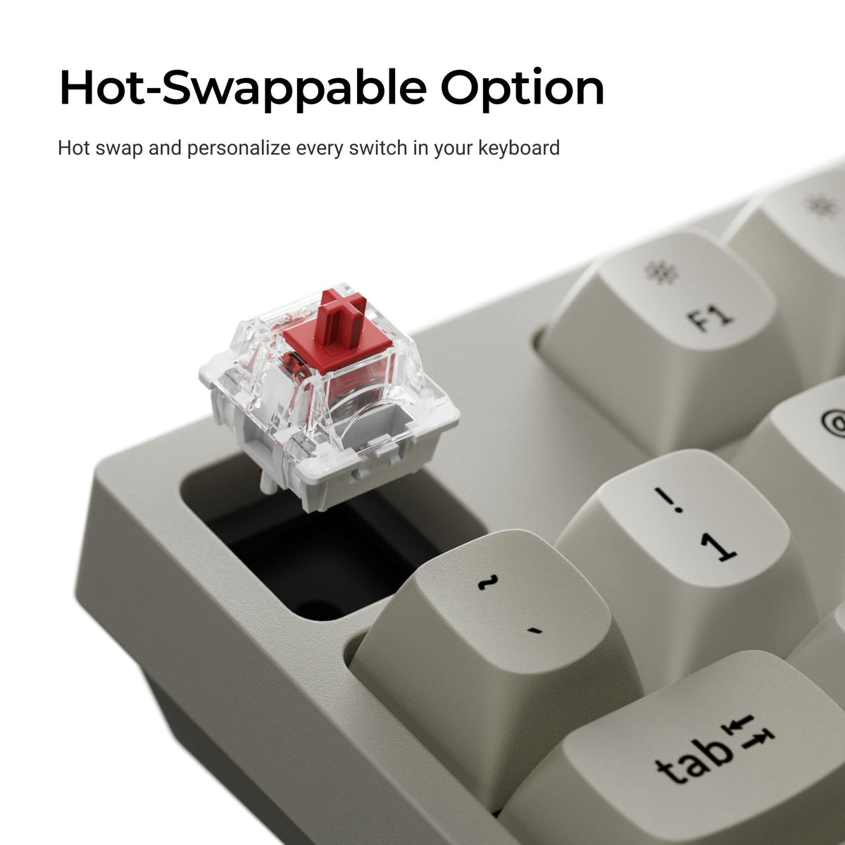 C1 Pro 8K hot-swappable switch sockets