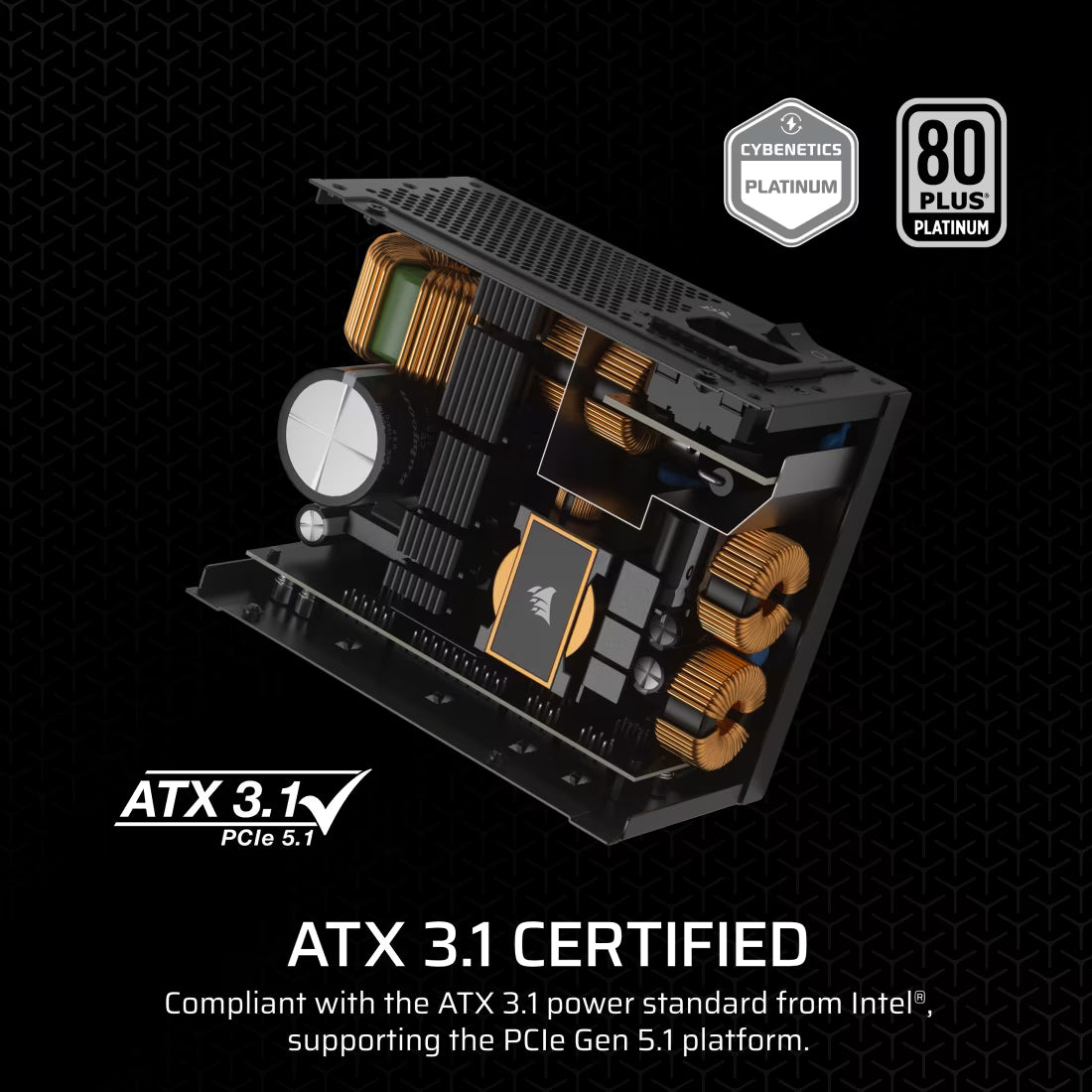 Corsair SF1000 (2024) Fully Modular Low Noise 80 Plus Platinum ATX Power Supply