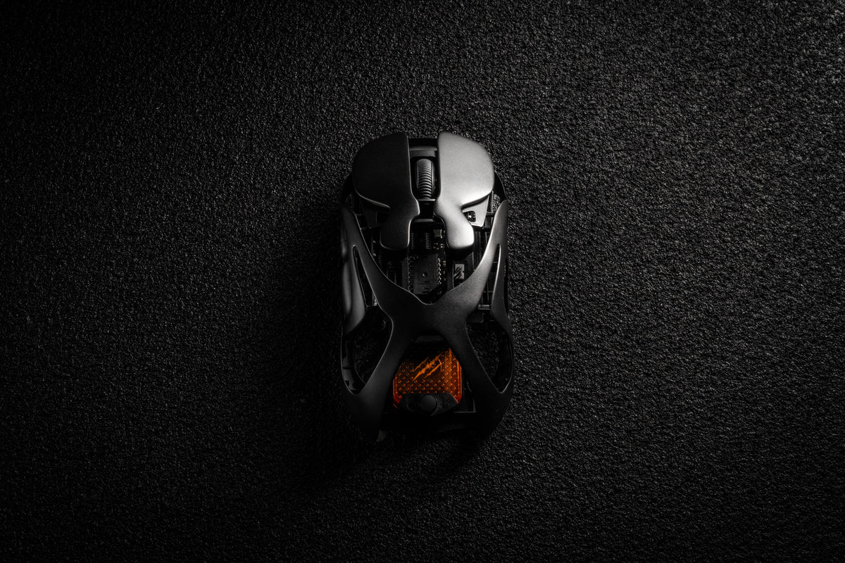 Angry Miao AM Infinity Mouse in Basalt Black, top view