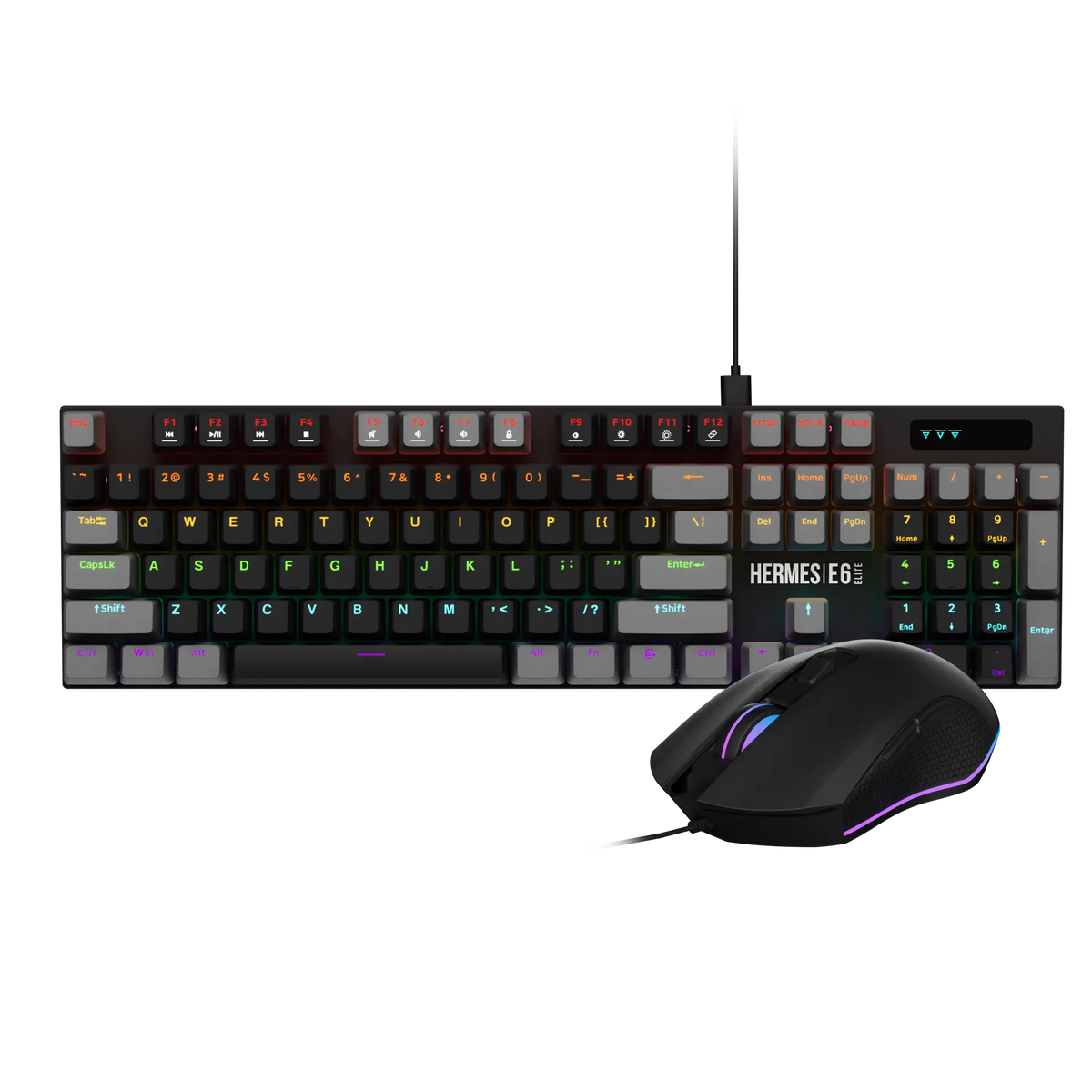 GAMDIAS HERMES E6 Elite full-size hot-swap mechanical keyboard and mouse combo