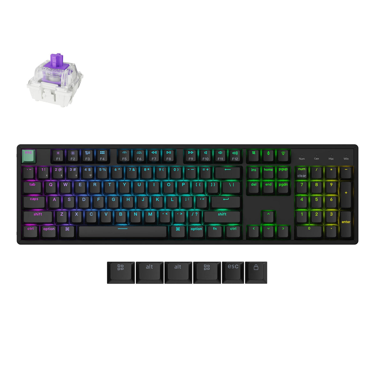 Keychron K10 HE Wireless Magnetic Switch Keyboard – Standard Edition / Black