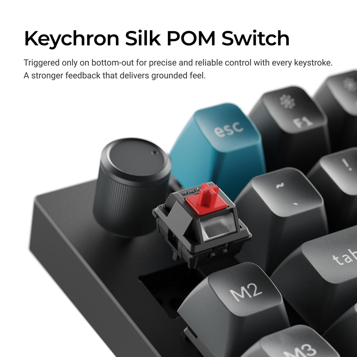 Keychron Silk POM switches used in the Q11 Ultra 8K
