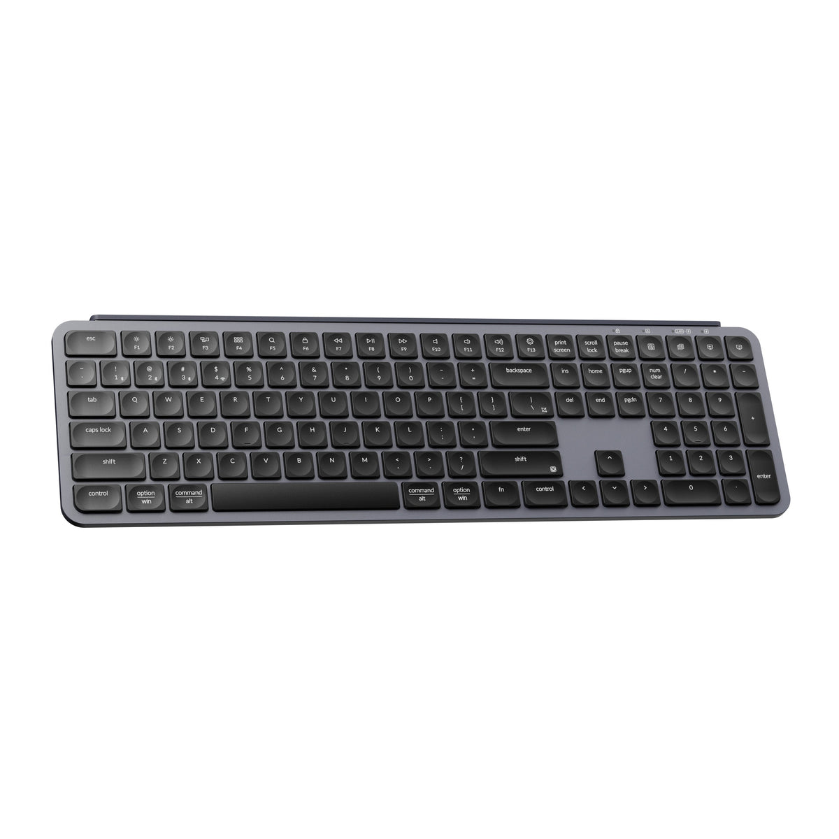 Keychron B6 Pro in Space Gray, angled view
