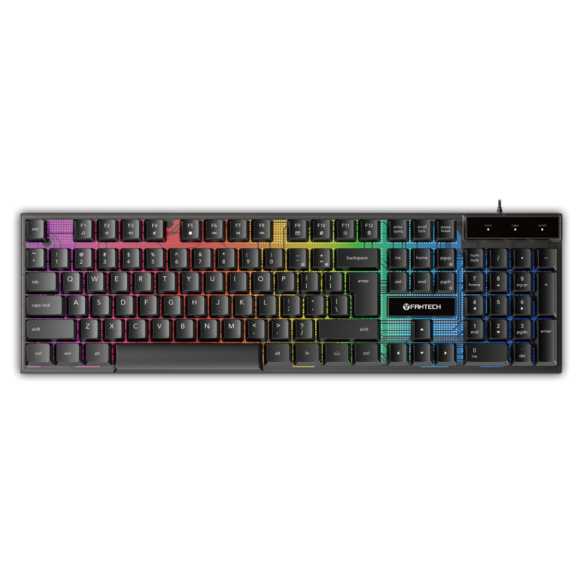 Fantech SHIKARI P31 keyboard with backlight, top view