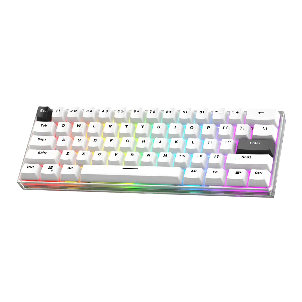 Fantech 60% RGB Mechanical Keyboard Frost (MAXFIT61)