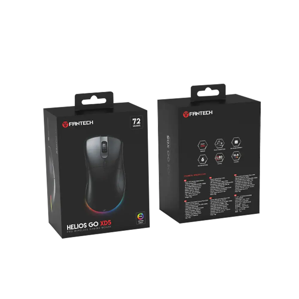 Fantech Ergonomic Gaming Mouse Black (HELIOS XD5)