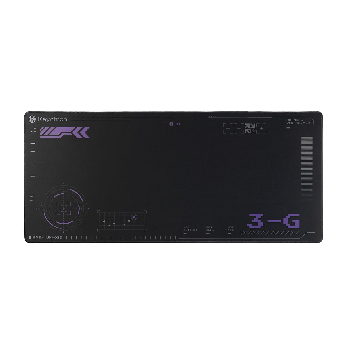 Keychron Desk Mat 900 x 400 mm – Black (Purple)