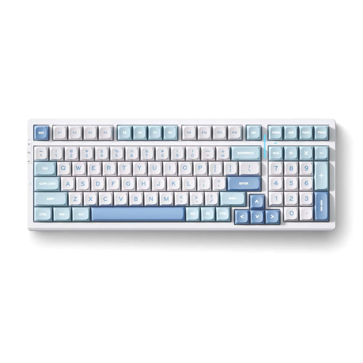 MCHOSE G98 Pro keyboard in Blue, top view