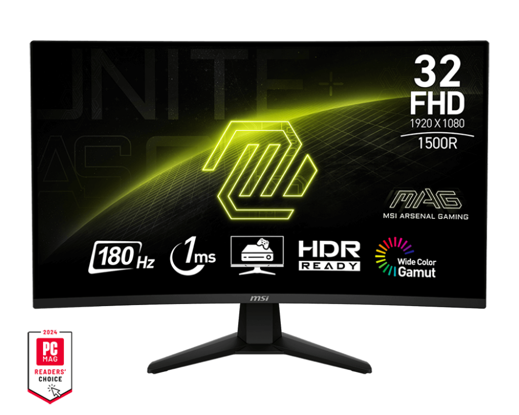 MSI MAG 32C6 31.5" FHD VA 180Hz 1ms Gaming Monitor