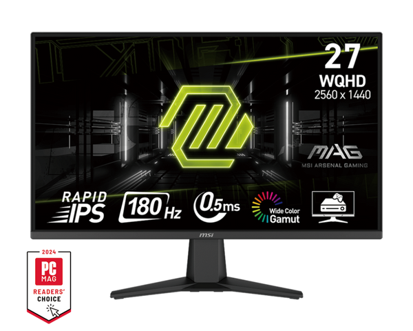 MSI MAG 275QF 27" WQHD Rapid IPS 180Hz 0.5ms Adaptive-Sync Gaming Monitor