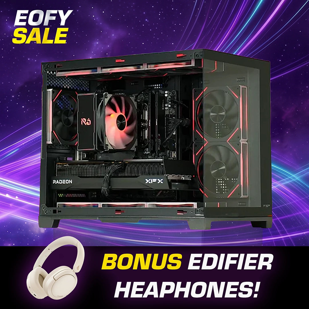 Prism Elite Black | RX 9070 XT 16GB | Ryzen 7 7700 | Gaming PC