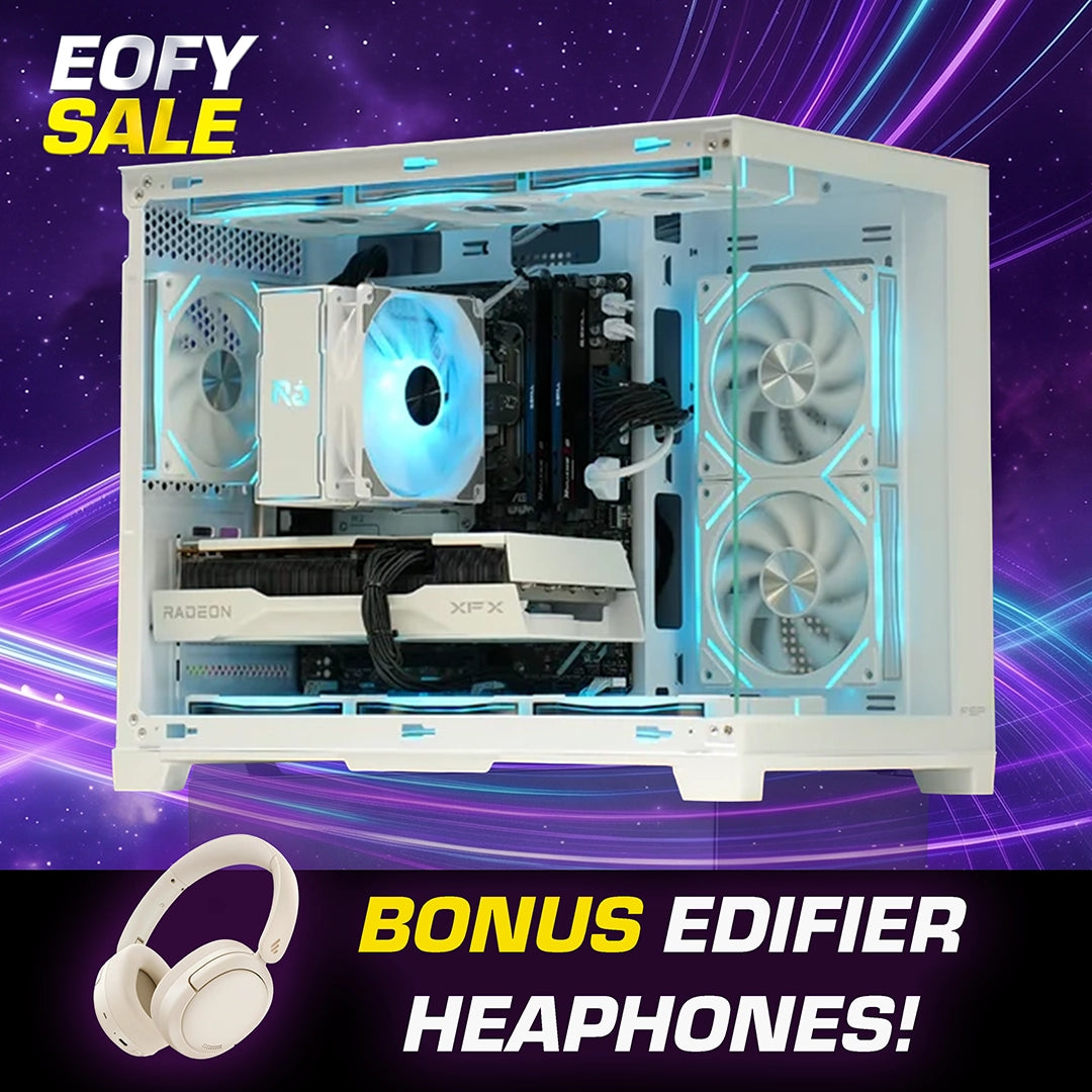 Prism Elite White | RX 9070 XT 16GB | Ryzen 7 7700 | Gaming PC