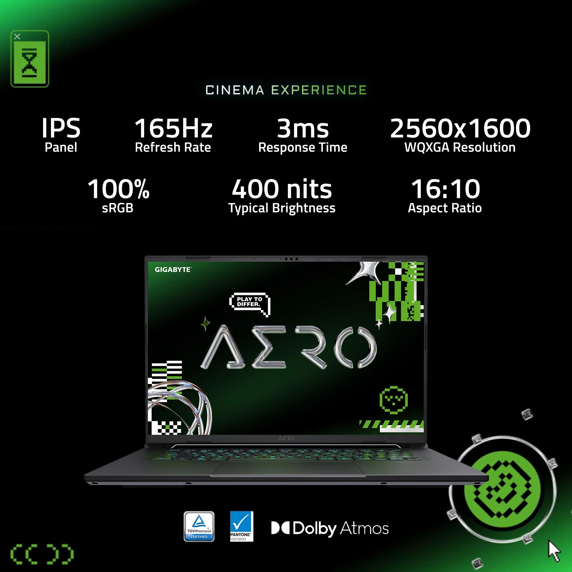 GIGABYTE AERO X16 | RTX 5070 | Ryzen AI 7 350 | 16GB | 1TB | Gaming Laptop
