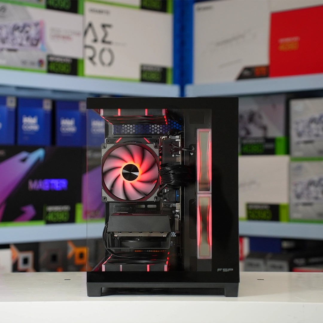 Prism Elite Black | RX 9070 XT 16GB | Ryzen 7 7700 | Gaming PC