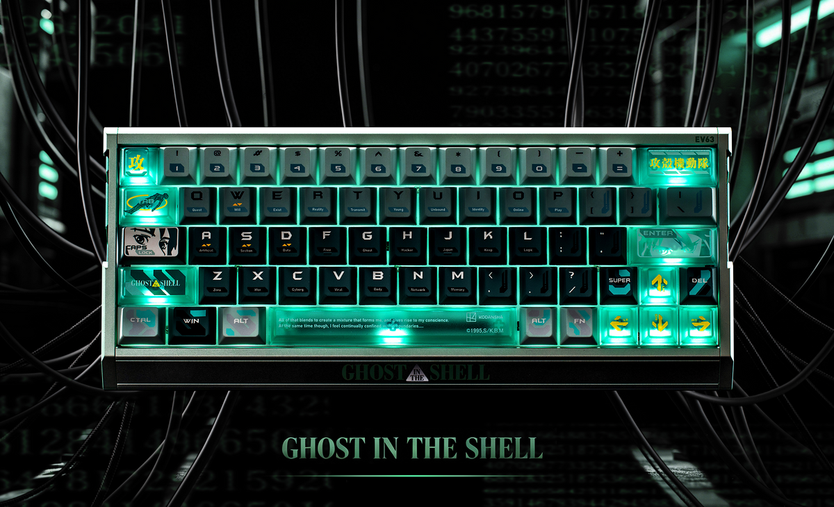 IQUNIX EV63 Ghost in the Shell Edition, Shell Core, front view