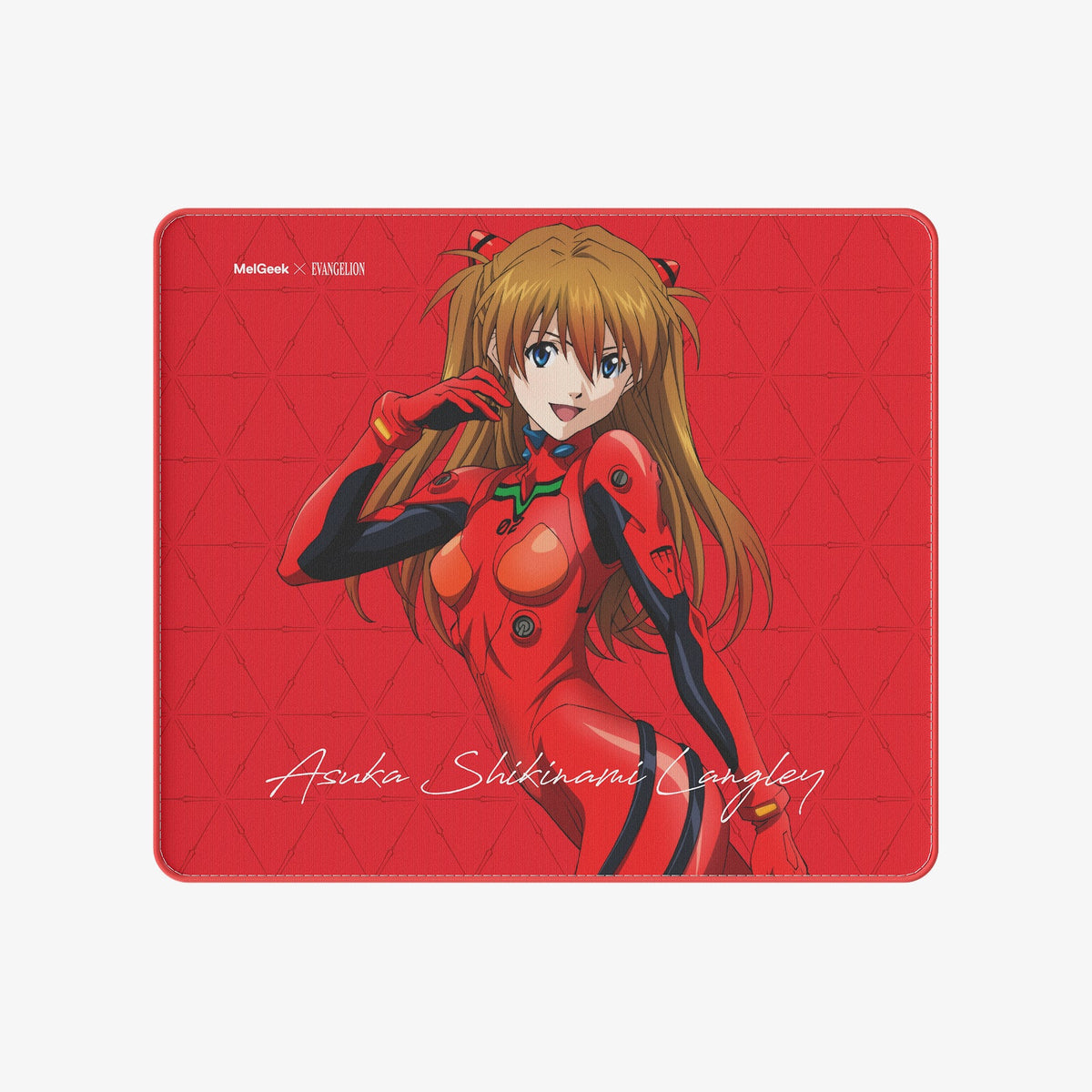 Asuka (EVA-02) design mouse pad in red