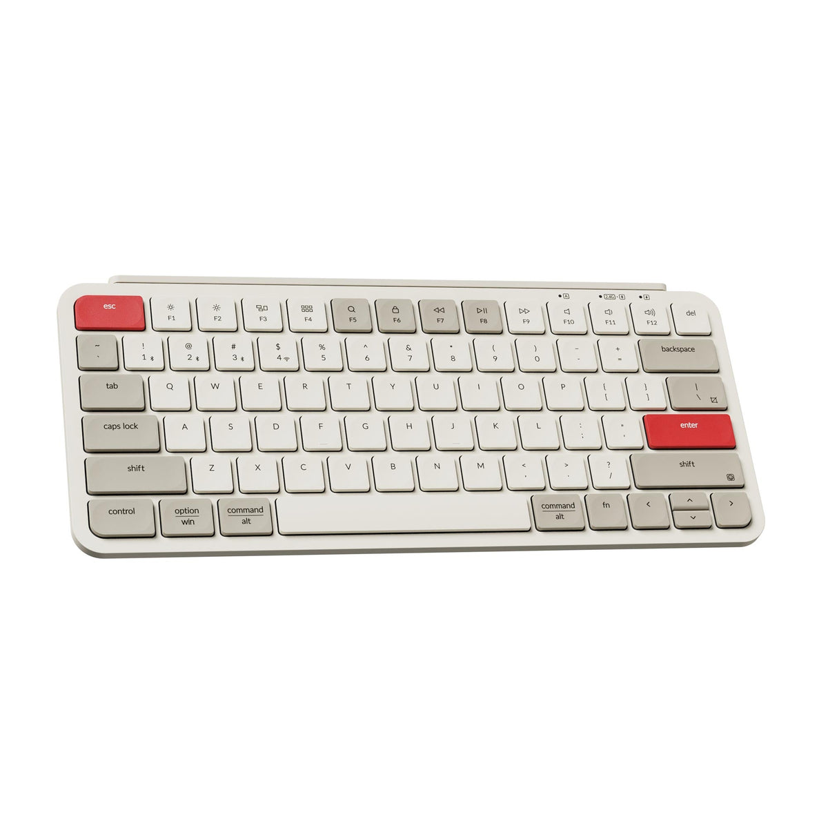 Keychron B1 Pro in Retro Red, angled view
