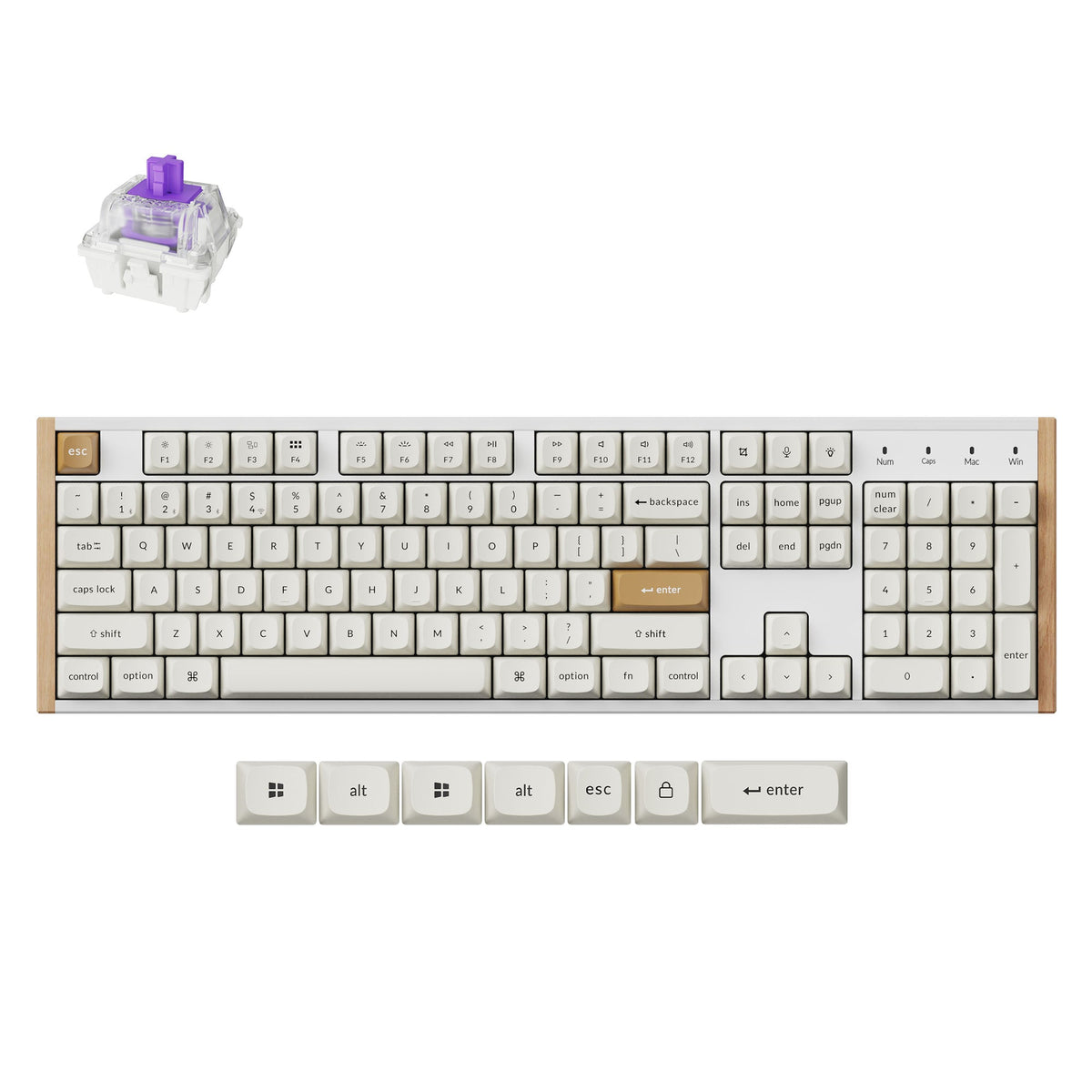 Keychron K10 HE Wireless Magnetic Switch Keyboard – Special Edition / White
