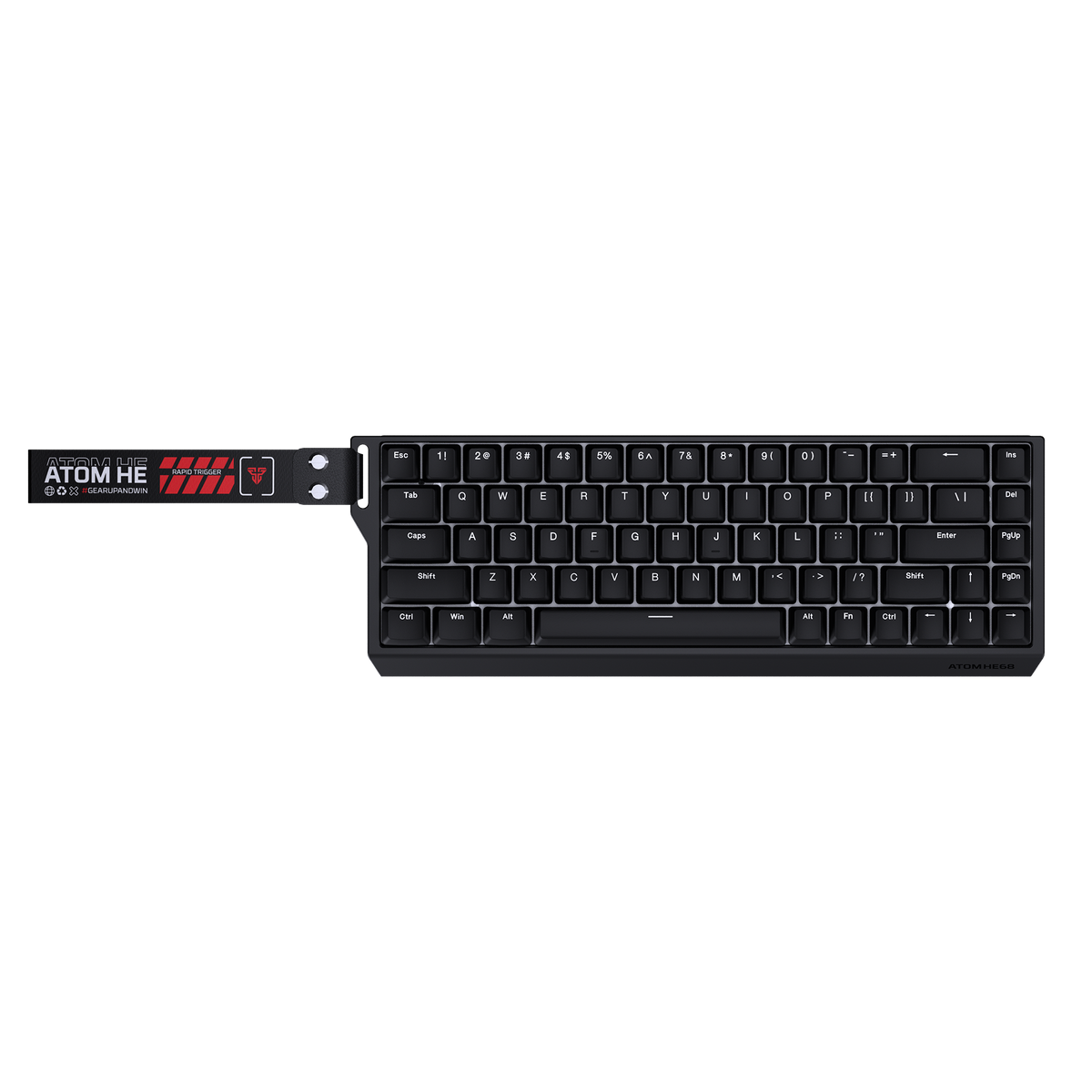Fantech ATOM HE68 in Black, top view