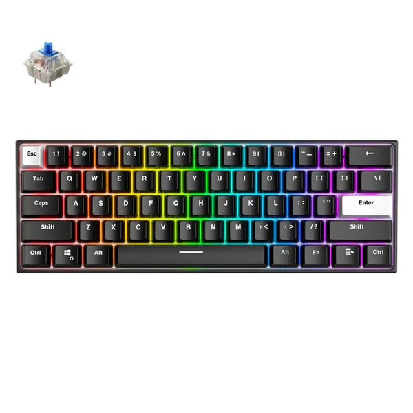Fantech 60% RGB Mechanical Keyboard Black (MAXFIT61)