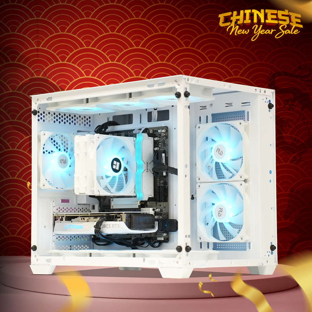 Prism Prime White | RX 9060 XT 16GB | Ryzen 7500F | Gaming PC