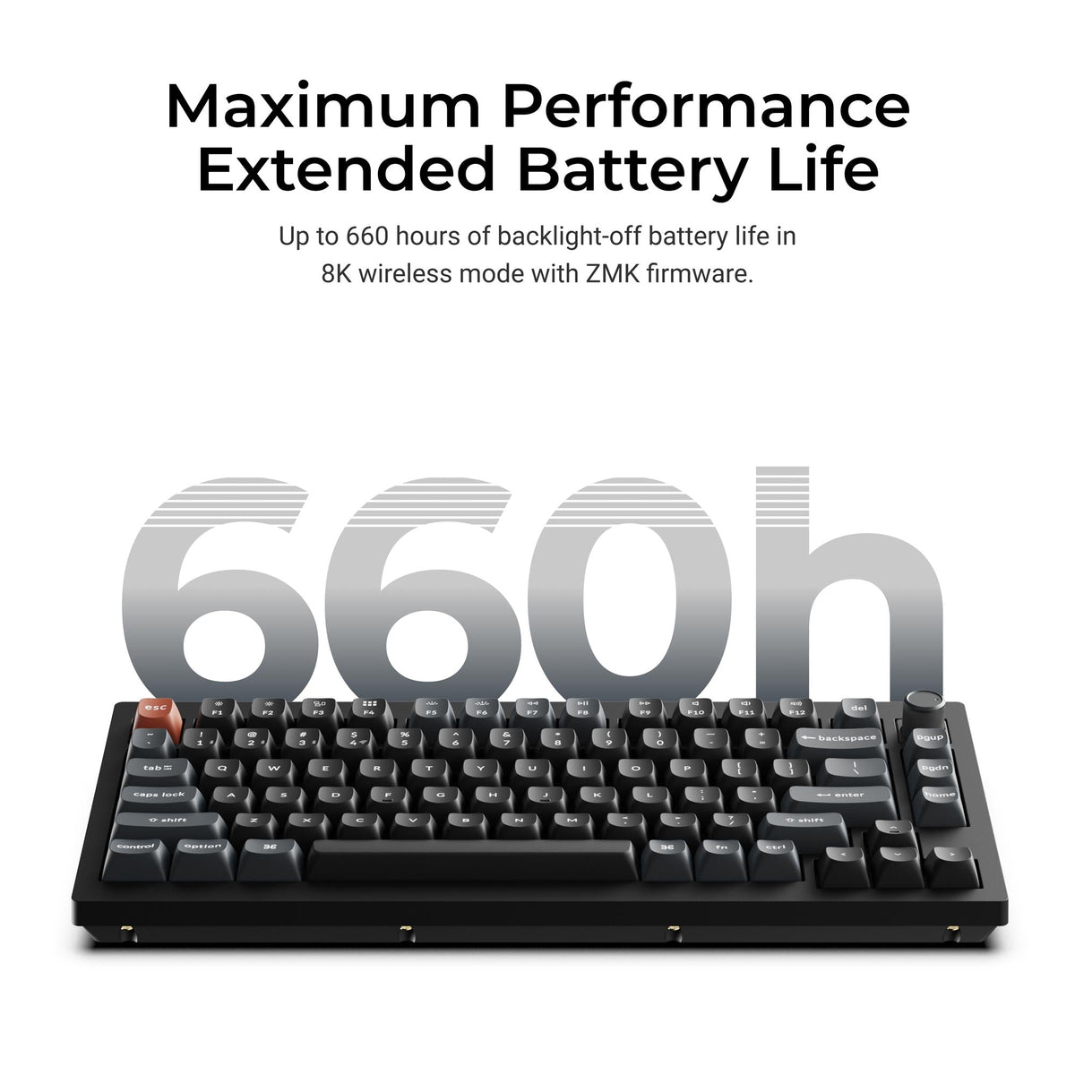 Keychron V1 Ultra 8K Battery Performance