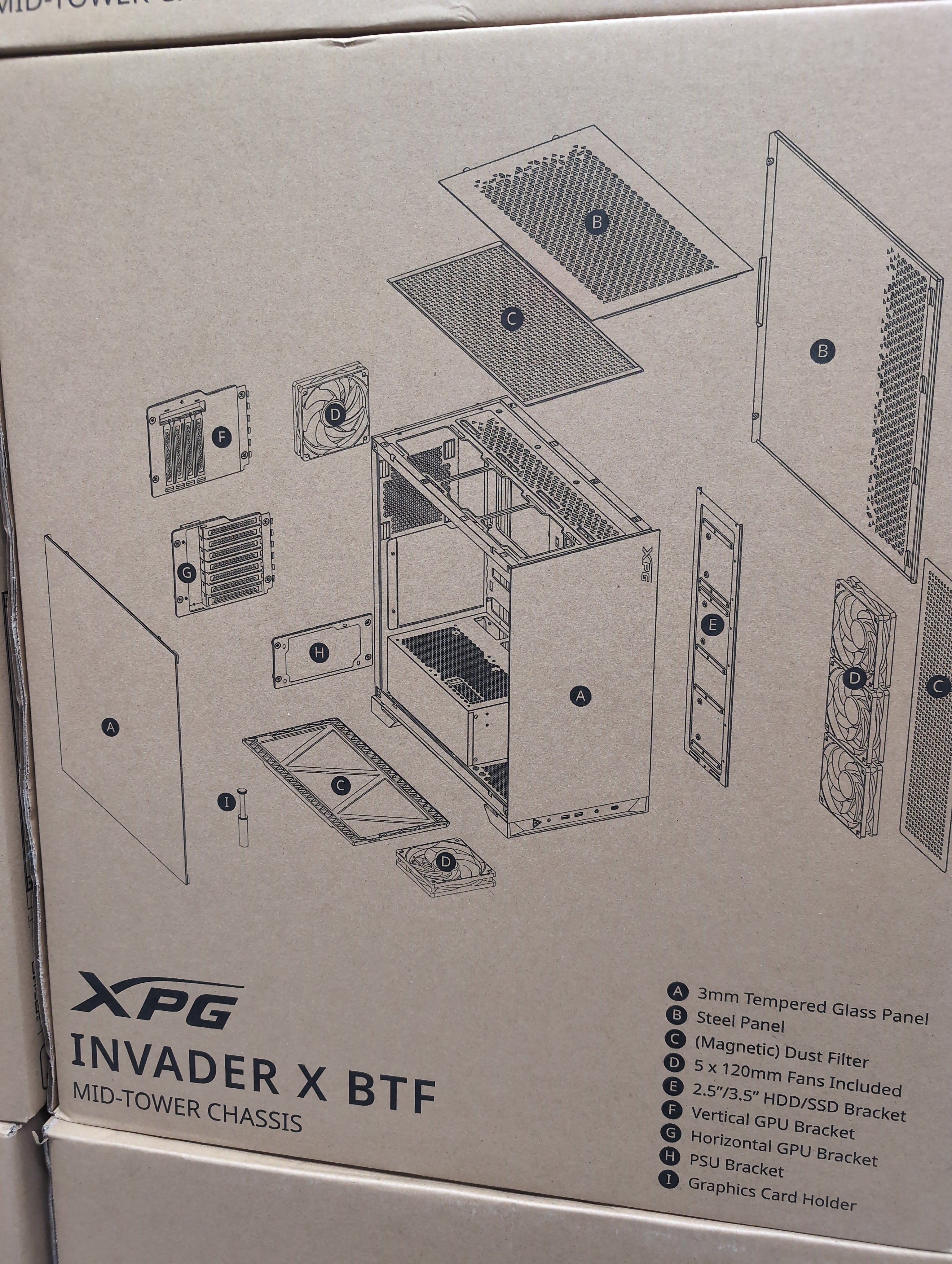 XPG Invader X BTF Mid-Tower