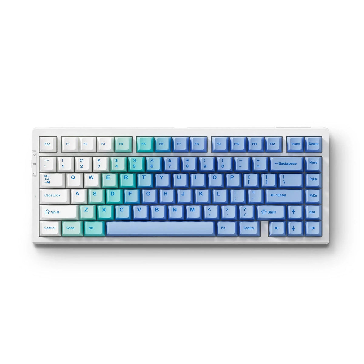 MCHOSE G75 Pro keyboard in Arctic Snow, top view