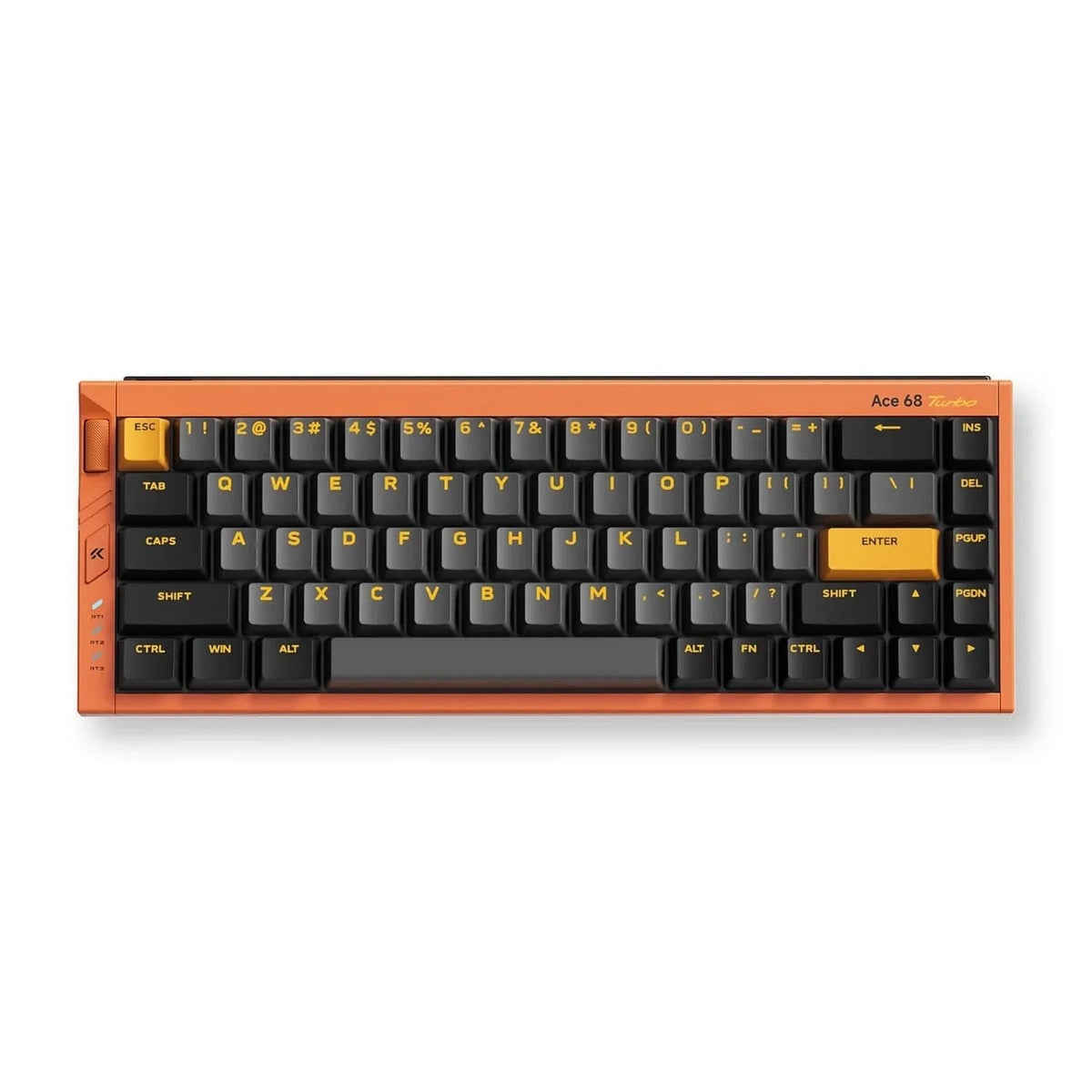MCHOSE Ace 68 Turbo keyboard in Galaxy Orange, top view