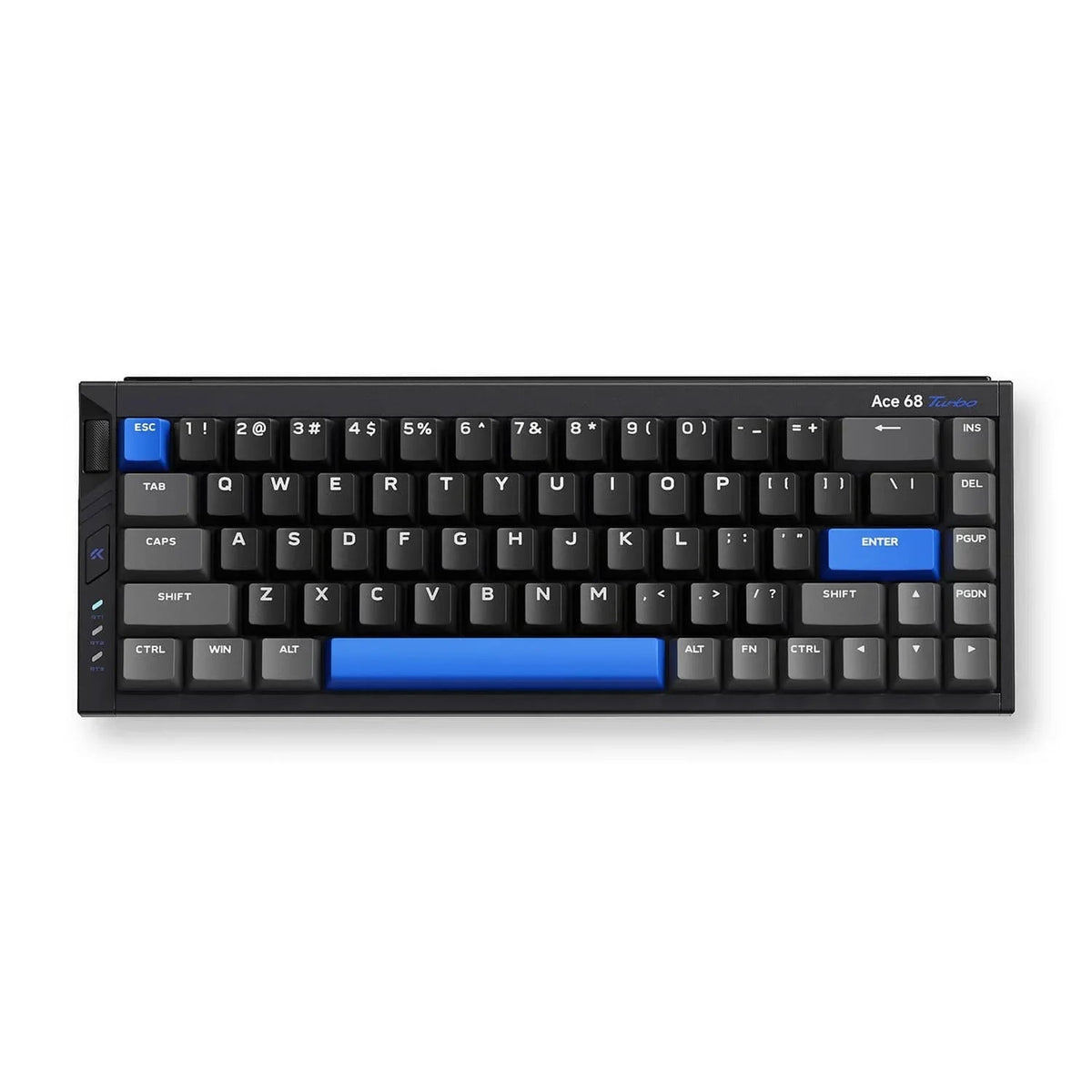 MCHOSE Ace 68 Turbo keyboard in Cyber Black, top view