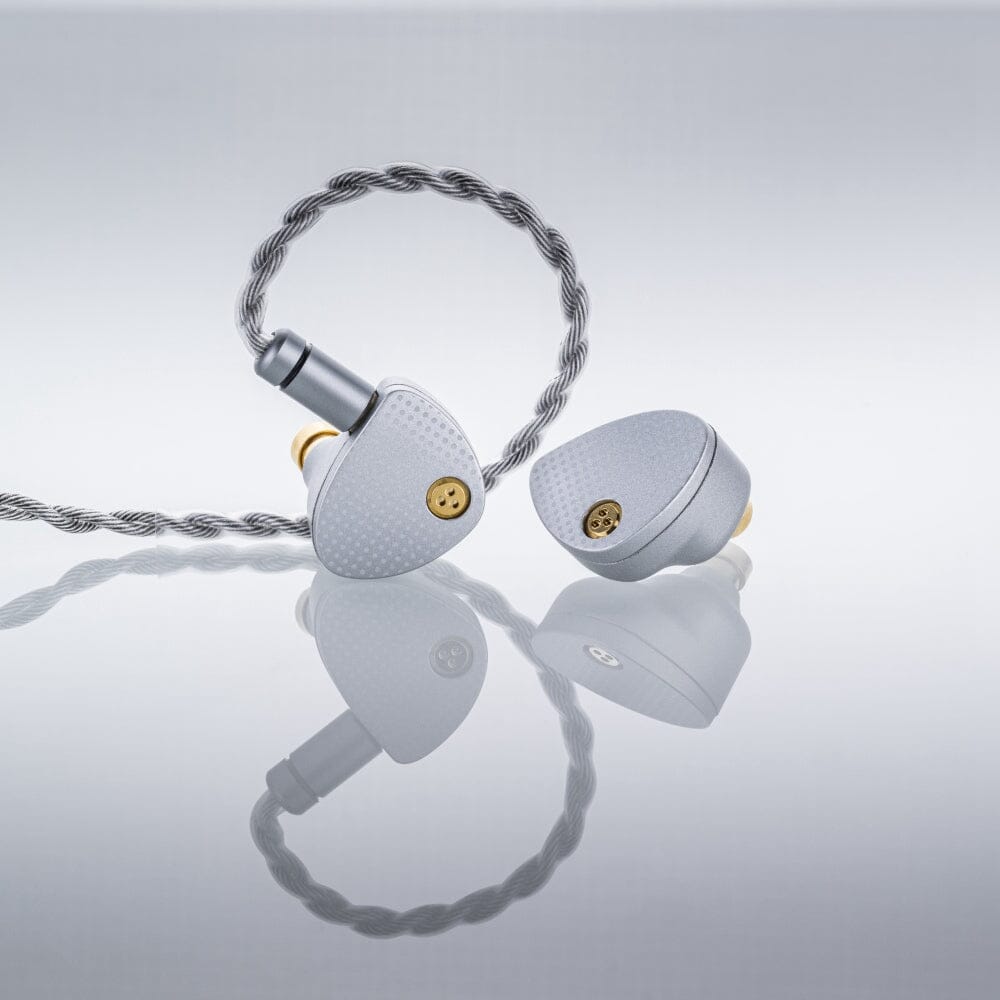 MOONDROP Aria 2 earpieces with cable, side view